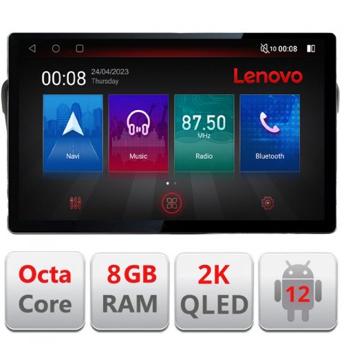 VPX Navigatie dedicata Lenovo Peugeot 508 N-5637, Ecran 2K QLED 13″,Octacore,8Gb RAM,128Gb Hdd,4G,360,DSP,Carplay,Bluetooth