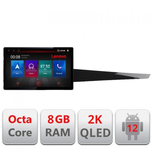 VPX Navigatie dedicata Lenovo Renault Laguna 3, Ecran 2K QLED 13″,Octacore,8Gb RAM,128Gb Hdd,4G,360,DSP,Carplay,Bluetooth