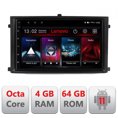 VPX Navigatie dedicata Lenovo Rexton 2019- L-REXTON, Octacore Qualcomm, 4Gb RAM, 64Gb Hdd, 4G, Qled, DSP, Carplay, Bluetooth