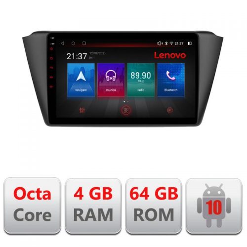 VPX Navigatie dedicata Lenovo Skoda Fabia 2015- E-541, Octacore, 4Gb RAM, 64Gb Hdd, 4G, Qled, 360, DSP, Carplay,Bluetooth