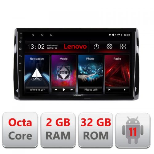 VPX Navigatie dedicata Lenovo Skoda Kodiaq D-KODIAQ, Octacore Qualcomm, 2Gb RAM, 32Gb Hdd, 4G, Qled, DSP, Carplay, Bluetooth