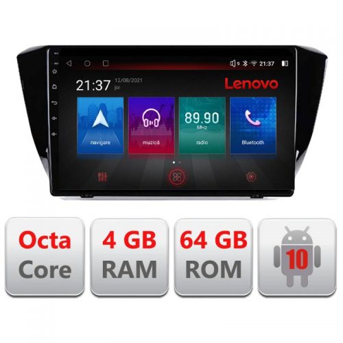 VPX Navigatie dedicata Lenovo Skoda Superb 3 2015-2017 E-932, Octacore, 4Gb RAM, 64Gb Memorie, 4G, Qled, 360, DSP, Carplay,Bluetooth