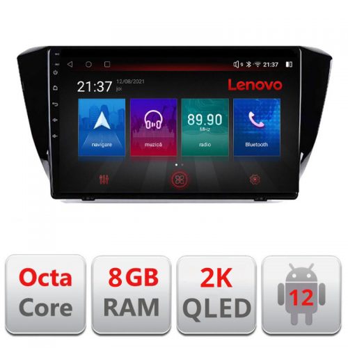 VPX Navigatie dedicata Lenovo Skoda Superb 3 2015-2017 M-932 Octacore, 8 Gb RAM, 128 Gb Memorie, 4G, Qled 2K, DSP, Carplay AA, 360,Bluetooth
