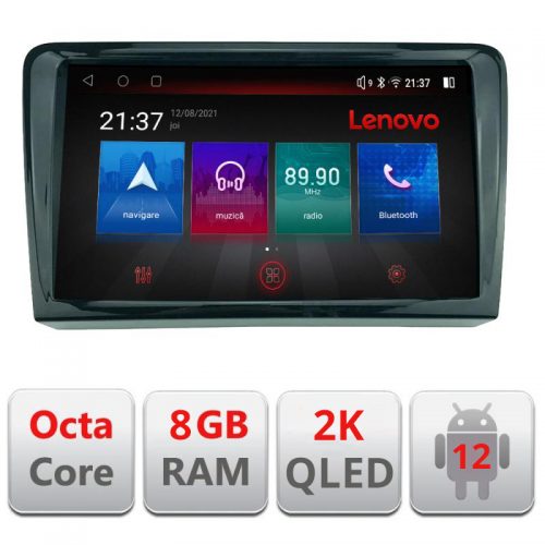 VPX Navigatie dedicata Lenovo VW PQB M-VW Octacore, 8 Gb RAM, 128 Gb Memorie, 4G, Qled 2K, DSP, Carplay AA, 360,Bluetooth