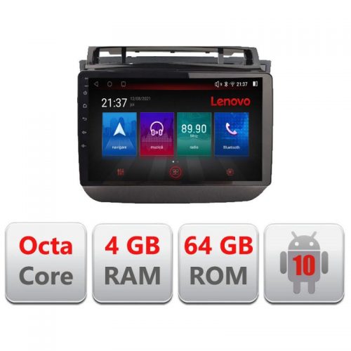 VPX Navigatie dedicata Lenovo VW Touareg 2012-2019 E-1142, Octacore, 4Gb RAM, 64Gb Hdd, 4G, Qled, 360, DSP, Carplay,Bluetooth