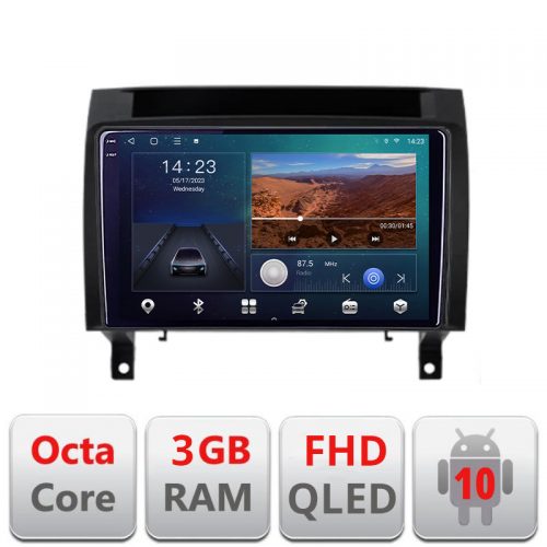 VPX Navigatie dedicata Mercedes SLK 2004-2011 B-SLK Android Ecran QLED octa core 3+32 carplay android auto KIT-SLK+EDT-E309V3