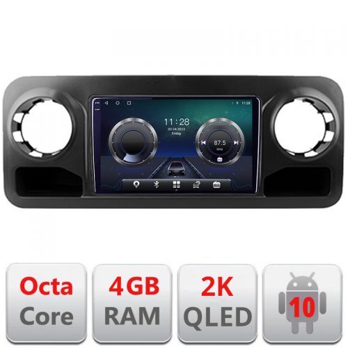 VPX Navigatie dedicata Mercedes Sprinter 2018- Android Octa Core Ecran 2K QLED GPS 4G 4+32GB 360 KIT-sprinter+-E410-2K