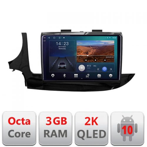 VPX Navigatie dedicata Opel Mokka 2016- B-MOKKA2 Android Ecran 2K QLED octa core 3+32 carplay android auto KIT-Mokka2+-E309V3-2K
