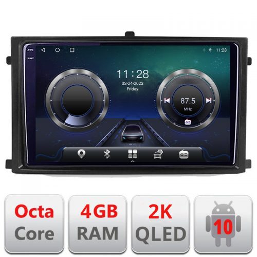 VPX Navigatie dedicata Rexton 2019- C-REXTON Android Octa Core Ecran 2K QLED GPS 4G 4+32GB 360 KIT-REXTON+-E409-2K