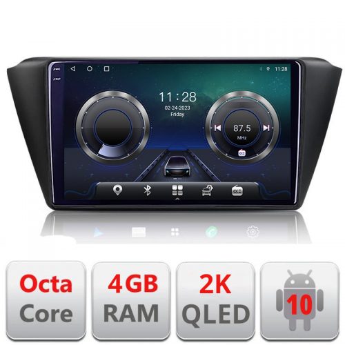 VPX Navigatie dedicata Skoda Fabia 2015- C-541 Android Octa Core Ecran 2K QLED GPS 4G 4+32GB 360 KIT-541+-E409-2K