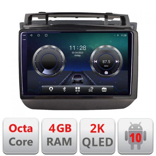 VPX Navigatie dedicata VW Touareg 2012-2019 C-1142 Android Octa Core Ecran 2K QLED GPS 4G 4+32GB 360 KIT-1142+-E409-2K
