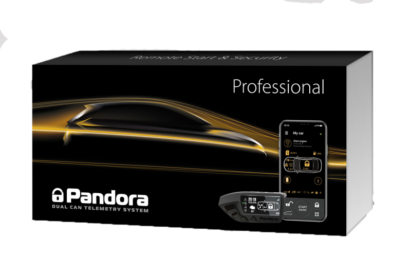 Pandora Professional alarma cu pager 868Mhz conexiune GSM pornire motor si GPS Tracking