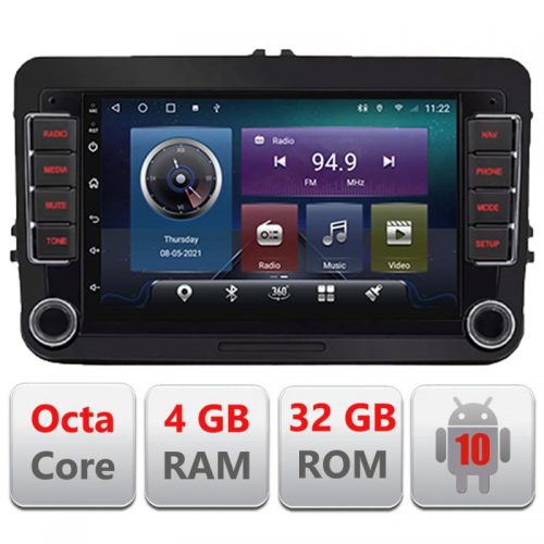 VPX B-vw-universal Navigatie dedicata VW Skoda Seat Ecran 7″ 4+32GB 8Core Android radio gps Internet wifi 4G Carplay kit-vw-univers