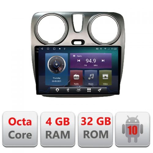 VPX C-dokker Navigatie dedicata Dacia Dokker Android radio bluetooth internet Octa Core 4GB ram carplay android auto