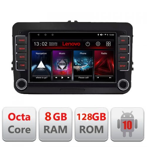VPX C-vw-universal Navigatie dedicata VW Skoda Seat Android internet 8 GB ram 4G LTE carplay android auto