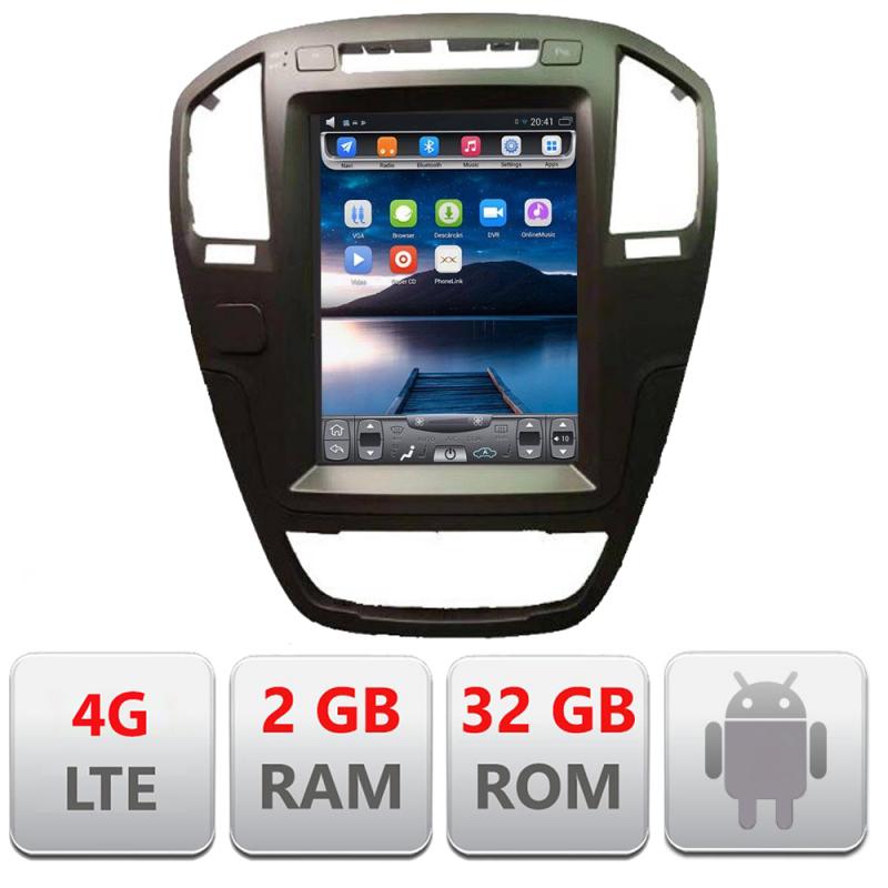 Edotec EDT-T114 Navigatie dedicata cu Android si ecran tip Tesla Opel Insignia