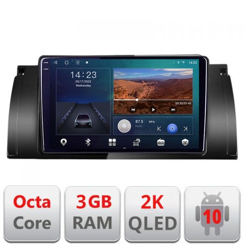 VPX Navigatie dedicata BMW E39 si E53 B-082 Android Ecran 2K QLED octa core 3+32 carplay android auto KIT-082+EDT-E309V3-2K