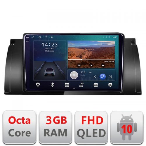 VPX Navigatie dedicata BMW E39 si E53 B-082 Android Ecran QLED octa core 3+32 carplay android auto KIT-082+EDT-E309V3