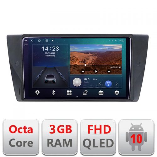 VPX Navigatie dedicata BMW Seria 3 E90 B-095 Android Ecran QLED octa core 3+32 carplay android auto KIT-095+EDT-E309V3