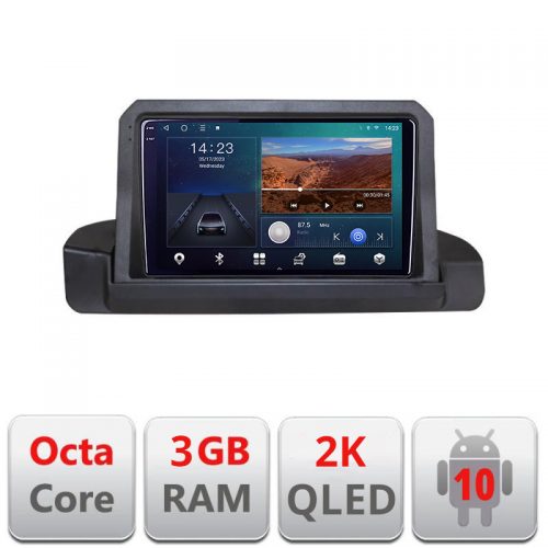 VPX Navigatie dedicata BMW Seria 3 E90 fara ecran de fabrica Android Ecran 2K QLED octa core 3+32 carplay android auto KIT-e90+EDT-E309V3-2K