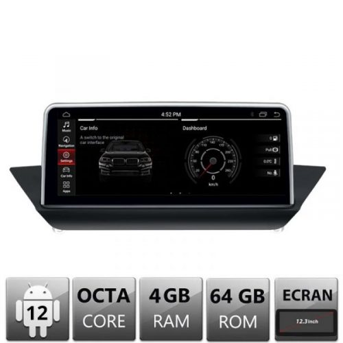 VPX Navigatie dedicata BMW X1 E84 2012-2015 cu ecran NBT Android ecran 12.3″ 4+64 4G BT