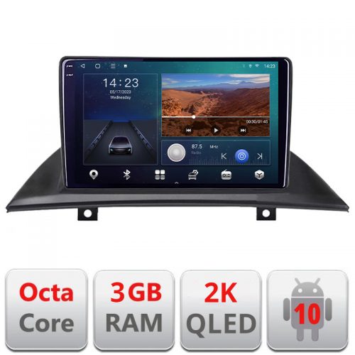VPX Navigatie dedicata BMW X3 2004-2012 B-083 Android Ecran 2K QLED octa core 3+32 carplay android auto KIT-083+EDT-E309V3-2K