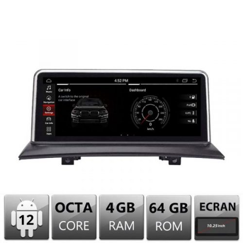 VPX Navigatie dedicata BMW X3 E83 2003-2010 Android ecran 10.25″ 4+64 4G BT
