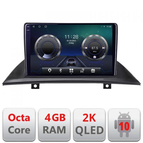 VPX Navigatie dedicata BMW X3 E83 C-083 Android Octa Core Ecran 2K QLED GPS 4G 4+32GB 360 KIT-083+EDT-E409-2K