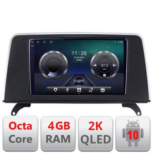 VPX Navigatie dedicata BMW X5 X6 2007-2009 CCC Android Octa Core Ecran 2K QLED GPS 4G 4+32GB 360 KIT-x5-ccc+EDT-E409-2K