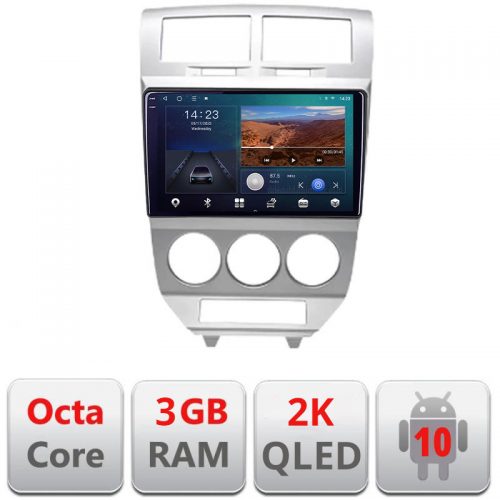 VPX Navigatie dedicata Dodge Caliber 2006-2010 B-caliber-06 Android Ecran 2K QLED octa core 3+32 carplay android auto KIT-caliber-06+EDT-E310V3-2K