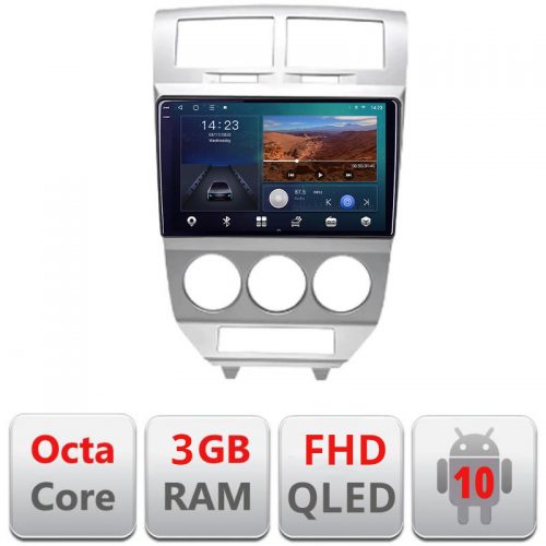 VPX Navigatie dedicata Dodge Caliber 2006-2010 B-caliber-06 Android Ecran QLED octa core 3+32 carplay android auto KIT-caliber-06+EDT-E310V3