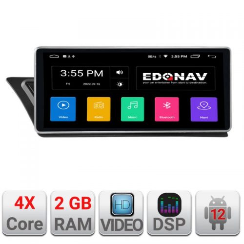 VPX Navigatie dedicata Edonav Audi Q5 2008-2016 NON-MMI A-Q5 Ecran Qled,2Gb Ram,32Gb Hdd,USB,Bluetooth,Wifi