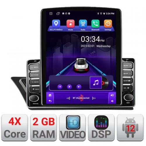 VPX Navigatie dedicata Edonav Audi Q5 2008-2016 NON-MMI K-Q5 ecran Tesla 9.7″ QLED,2Gb RAM,32Gb Hdd,DSP,GPS,Bluetooth