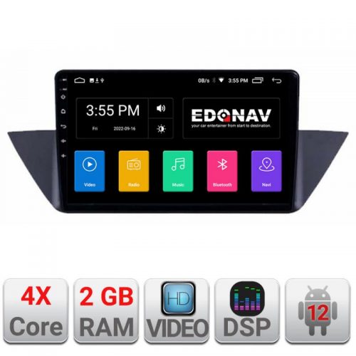 VPX Navigatie dedicata Edonav BMW X1 E84 A-219 Ecran Qled,2Gb Ram,32Gb Hdd,USB,Bluetooth,Wifi