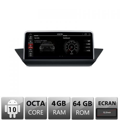 VPX Navigatie dedicata Edonav BMW X1 E84 fara navigatie de fabrica E84-V2 ecran 12.3″ Android Gps Internet Bluetooth USB Video Qualcom