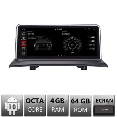 VPX Navigatie dedicata Edonav BMW X3 E83 fara navigatie de fabrica E83-V2 ecran 12.3″ Android Gps Internet Bluetooth USB Video Qualcom