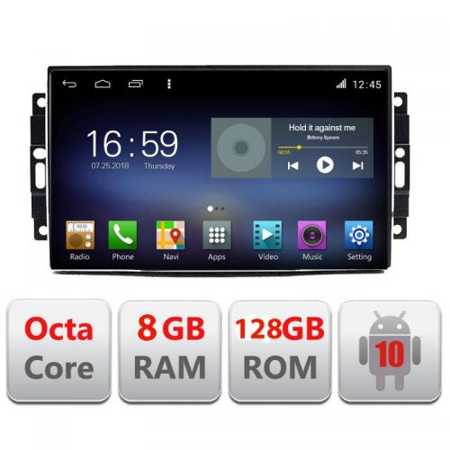 VPX Navigatie dedicata Edonav CHRYSLER Jeep Manual F-202,Octacore,8Gb RAM,128Gb Hdd,4G,Qled,360,DSP,GPS,Carplay