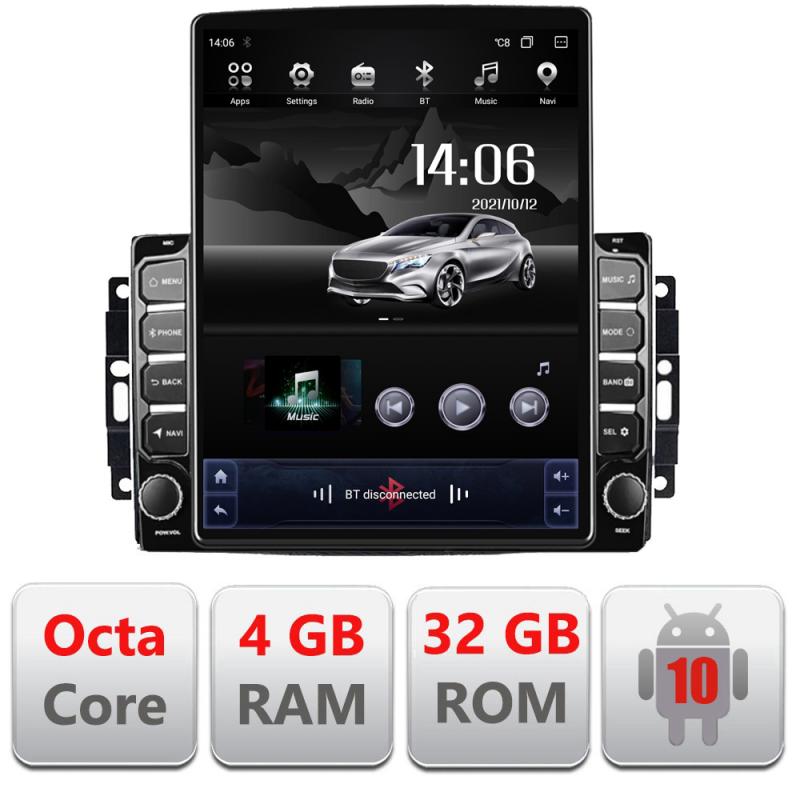 Navigatie dedicata Edonav CHRYSLER Jeep Manual H-202 ecran tip TESLA 9.7" Android Radio Bluetooth Internet GPS WIFI 4+32GB DSP 4G O