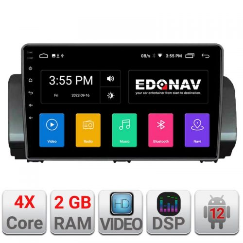 VPX Navigatie dedicata Edonav Dacia Logan Sandero Jogger LOGAN-2022 fara ecran de fabrica Android radio gps internet 2+16 Kit-LOGAN-2022+E