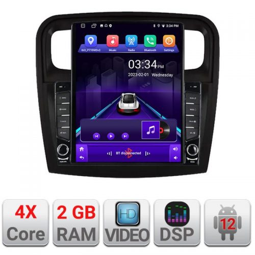 VPX Navigatie dedicata Edonav Dacia Sandero 2012-2020 var B ecran Tesla 9.7″ QLED,2Gb RAM,32Gb Hdd,DSP,GPS,Bluetooth