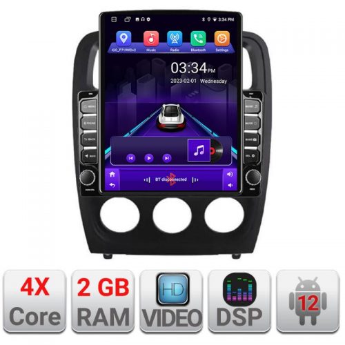 VPX Navigatie dedicata Edonav Dodge Caliber 2010-2012 K-caliber ecran Tesla 9.7″ QLED,2Gb RAM,32Gb Hdd,DSP,GPS,Bluetooth