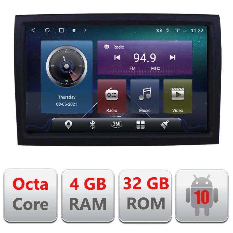 Navigatie dedicata Edonav Fiat ducato 2006- C-ducato,QLED,Octacore,4 Gb RAM,32 Gb Hdd,360,4G,DSP,GPS,Bluetooth