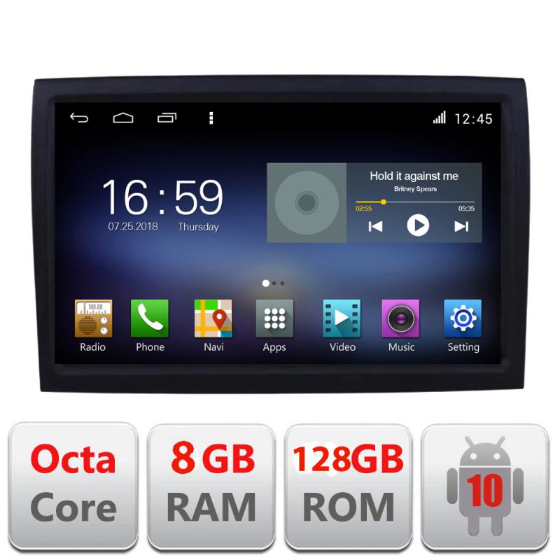 Navigatie dedicata Edonav Fiat ducato 2006- F-ducato,Octacore,8Gb RAM,128Gb Hdd,4G,Qled,360,DSP,GPS,Carplay