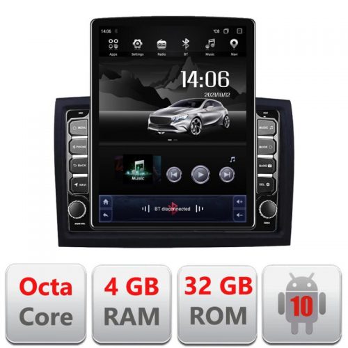 VPX Navigatie dedicata Edonav Fiat ducato 2006- G-ducato ecran Tesla 9.7″ QLED,Octacore,4Gb RAM,32Gb Hdd,4G,Qled,360,DSP,GPS,Carplay