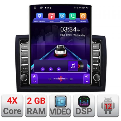 VPX Navigatie dedicata Edonav Fiat ducato 2006- K-ducato ecran Tesla 9.7″ QLED,2Gb RAM,32Gb Hdd,DSP,GPS,Bluetooth