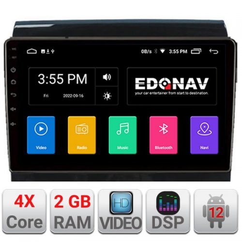 VPX Navigatie dedicata Edonav Fiat Ducato Citroen Jumper Peugeot Expert 2006-2018 variante radio cd sau navigatie de fabrica Android ra