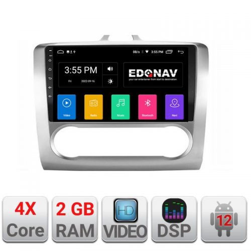 VPX Navigatie dedicata Edonav Ford Focus 2 Automat A-140-automatic Ecran Qled,2Gb Ram,32Gb Hdd,USB,Bluetooth,Wifi