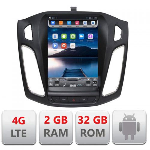VPX Navigatie dedicata Edonav Ford Focus 2011- T150 Android GPS Bluetooth Radio Internet si ecran tip Tesla