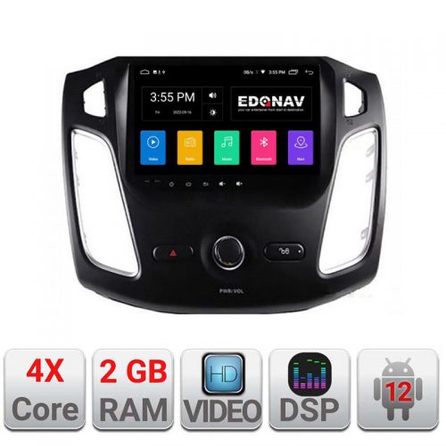 VPX Navigatie dedicata Edonav Ford Focus 3 A-150 Ecran Qled,2Gb Ram,32Gb Hdd,USB,Bluetooth,Wifi