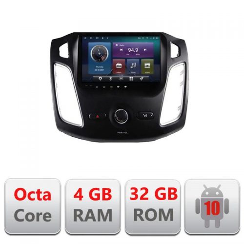 VPX Navigatie dedicata Edonav Ford Focus C-150,QLED,Octacore,4 Gb RAM,32 Gb Hdd,360,4G,DSP,GPS,Bluetooth